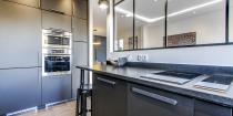 Neuilly argenson architecture d'intérieure verrière cuisine noire mat 